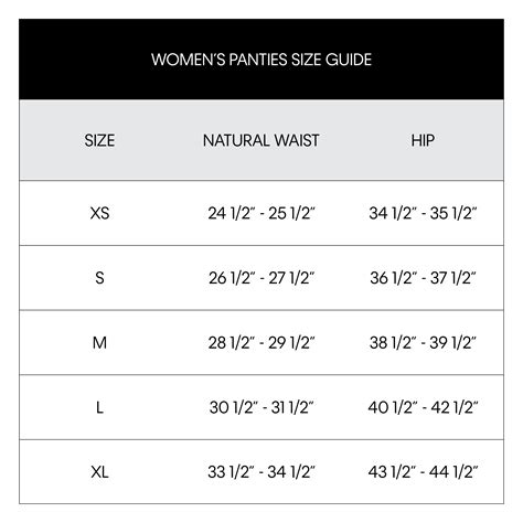 calvin klein size charts